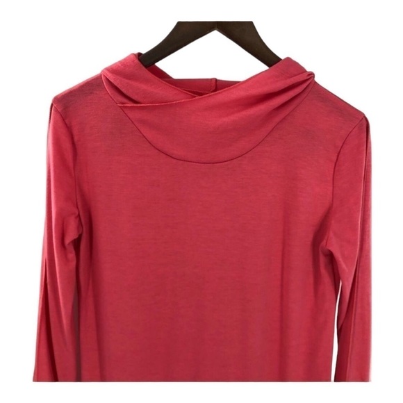 4/$45 Dark Pink Long Sleeve Lightweight Tunic Top Large - Picture 3 of 6